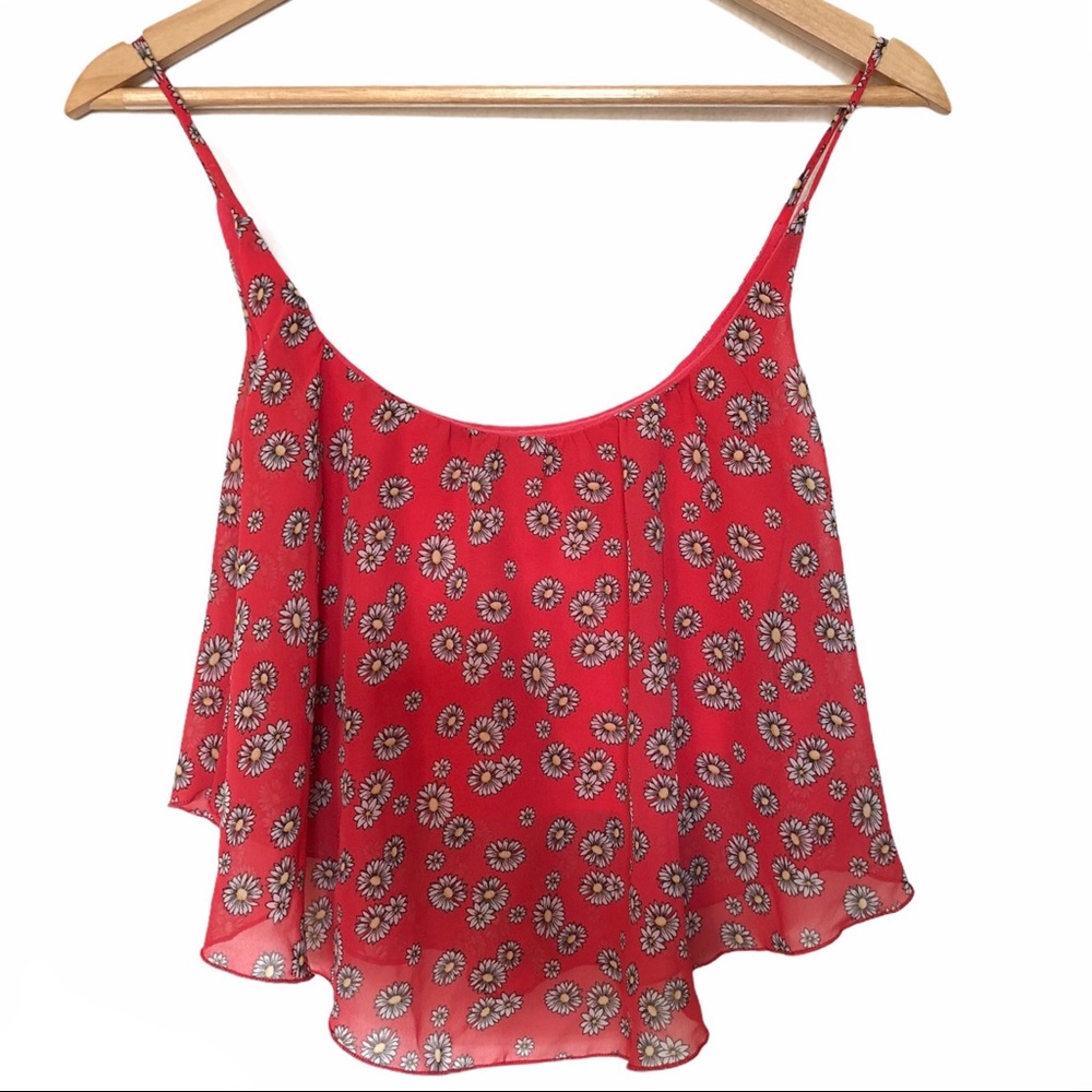 Poetry Daisy Handkerchief Cropped Tank Top OS